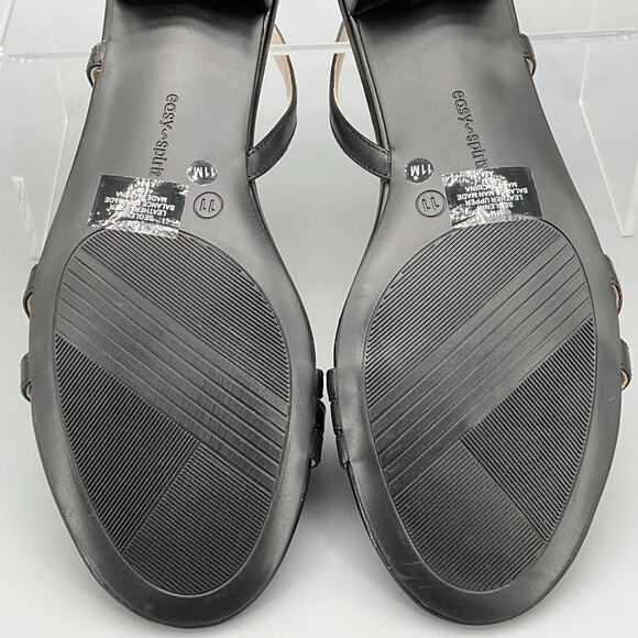 NEW Easy Spirit Women’s Glenn Asymmetrical Sling Sandals Black Size 11M - Picture 11 of 11
